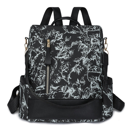 Sac à dos Femme Imprimé Floral Moderne avec Compartiments Multiples 1