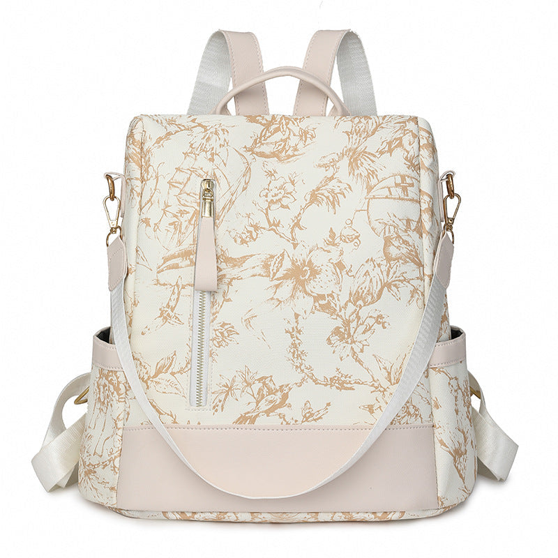 Sac à dos Femme Imprimé Floral Moderne avec Compartiments Multiples 2