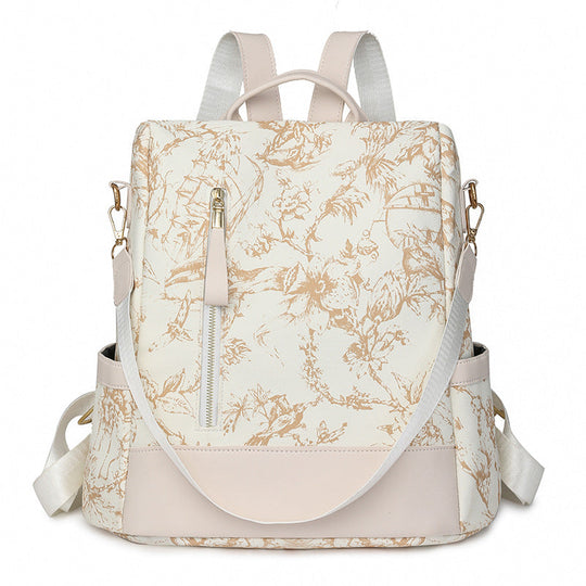 Sac à dos Femme Imprimé Floral Moderne avec Compartiments Multiples 2