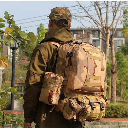 Sac à dos Homme Tactique Polyvalent avec Poches Modulaires 10