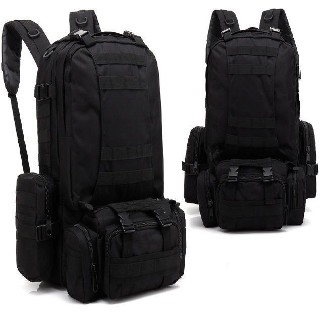 Sac à dos Homme Tactique Polyvalent avec Poches Modulaires 9