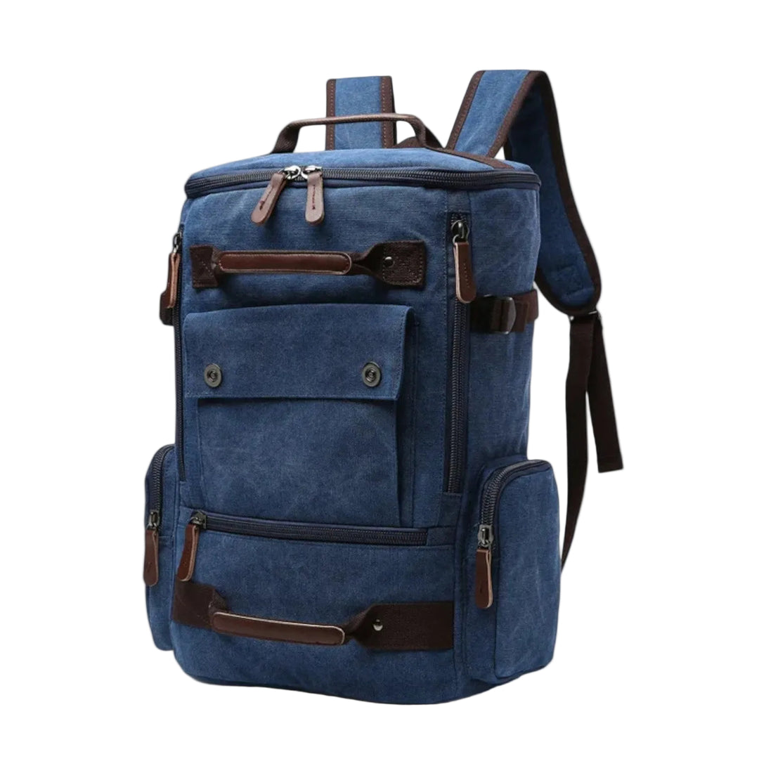 Sac à dos Vintage pour hommes et femmes avec compartiment pour ordinateur portable 0