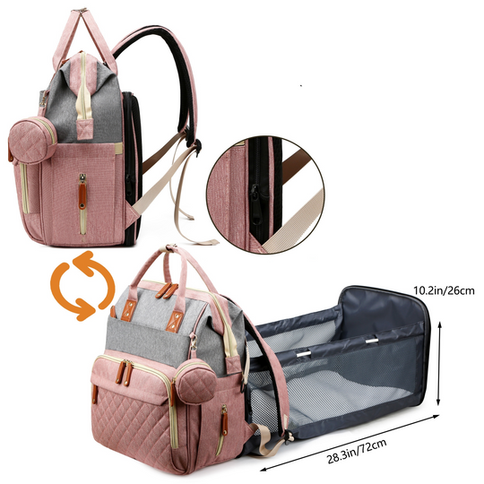 Sac à dos à langer 2 en 1 avec matelas à langer intégré 4