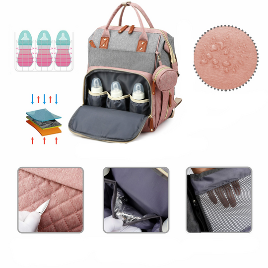 Sac à dos à langer 2 en 1 avec matelas à langer intégré 5