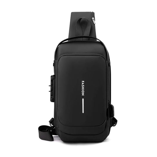 Sac à dos bandoulière polyvalent pour homme et femme style urbain 0