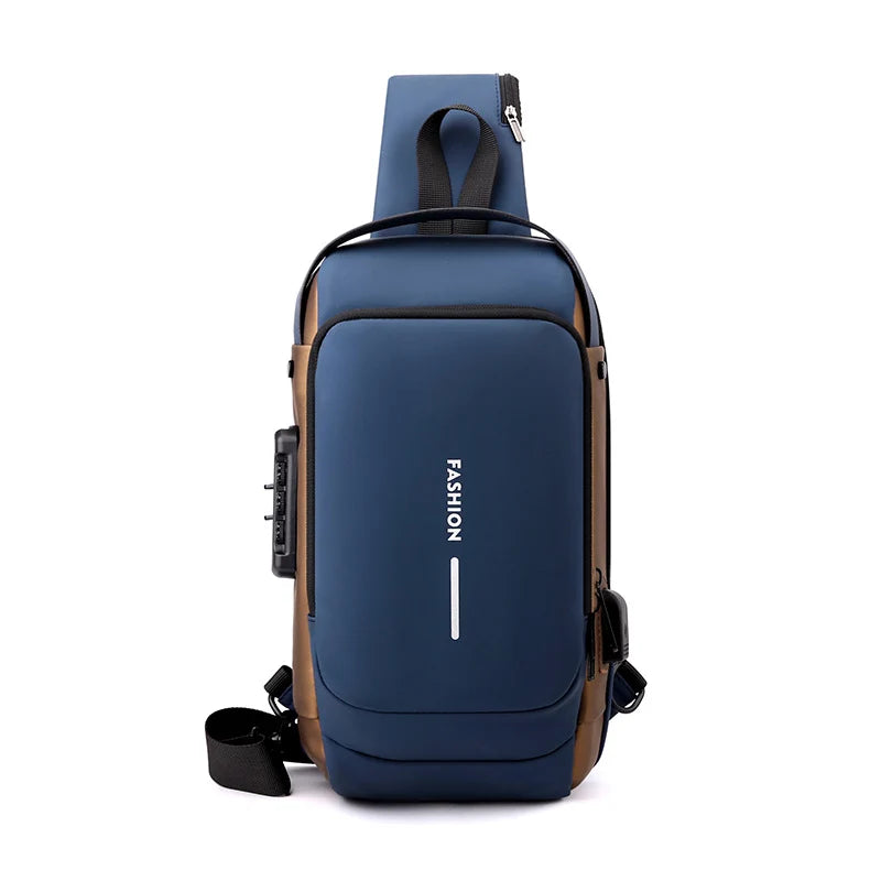 Sac à dos bandoulière polyvalent pour homme et femme style urbain 5