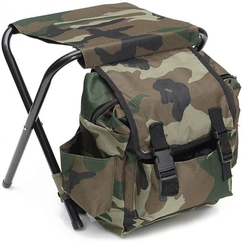 Sac à dos camouflage 3 en 1 avec chaise pliante 0