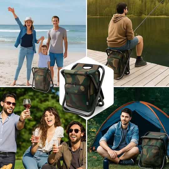 Sac à dos camouflage 3 en 1 avec chaise pliante 3