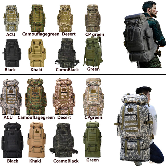 Sac à dos de randonnée 80L/100L pour hommes et femmes 2