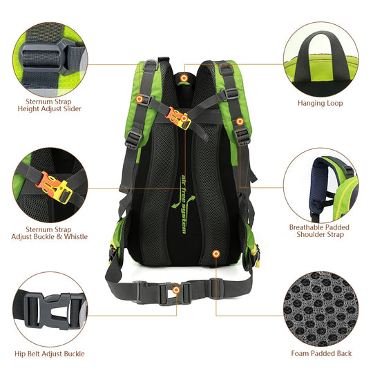 Sac à dos de voyage 40L pour hommes et femmes 4