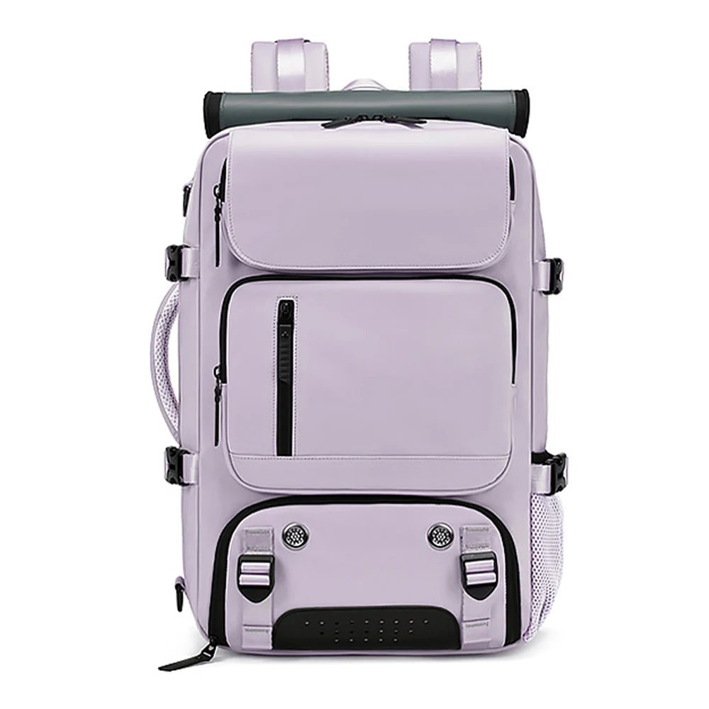 Sac à dos de voyage imperméable avec port USB et compartiment à chaussures 10