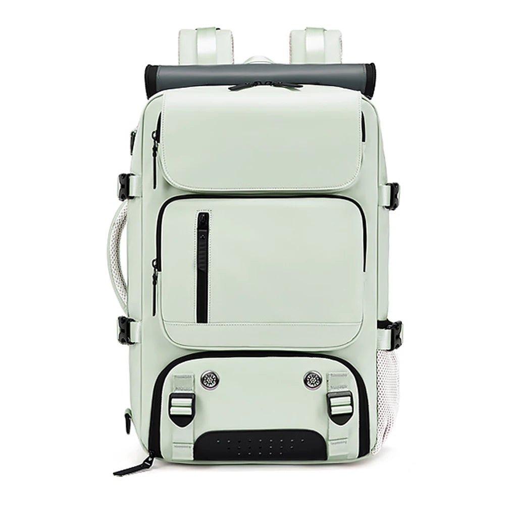 Sac à dos de voyage imperméable avec port USB et compartiment à chaussures 14