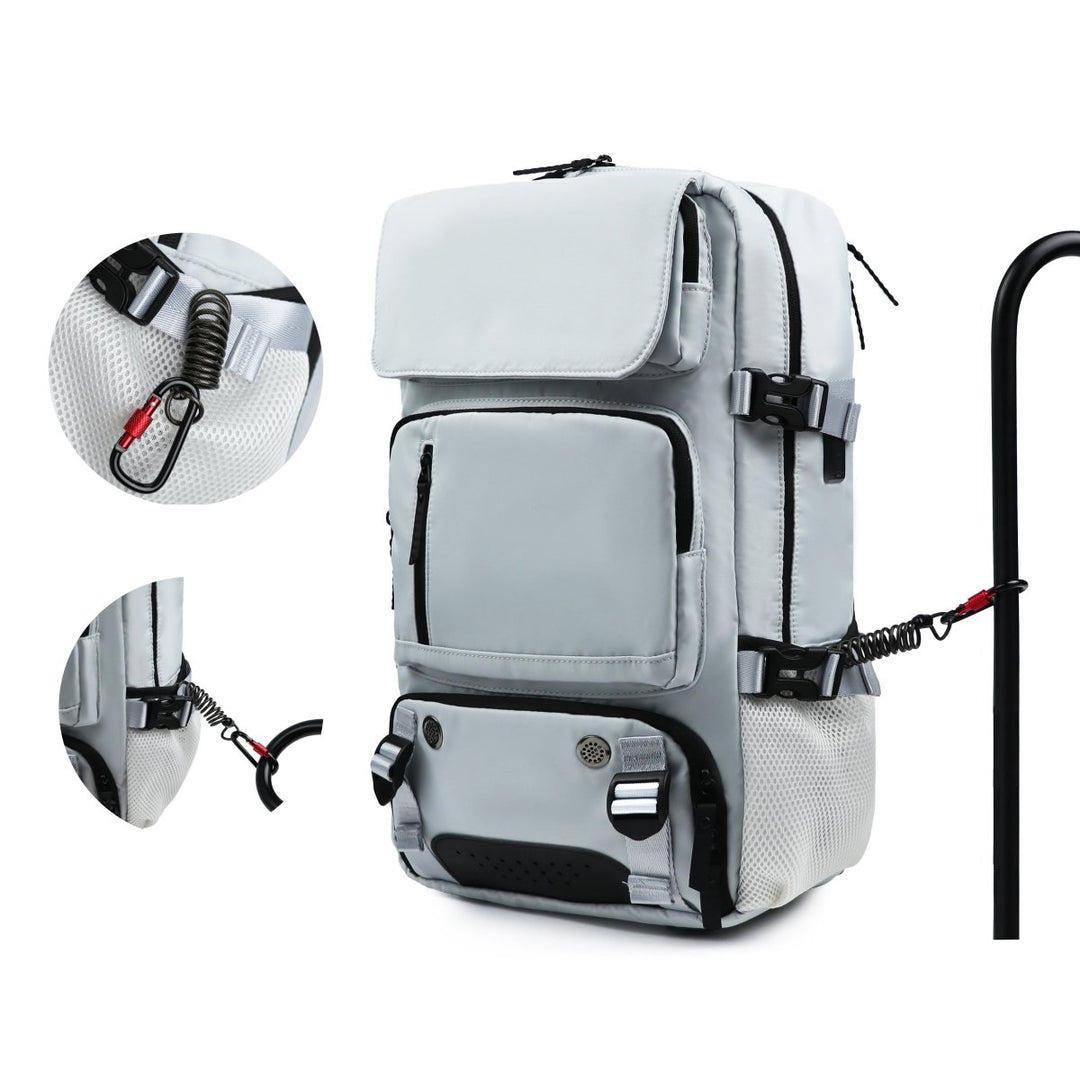 Sac à dos de voyage imperméable avec port USB et compartiment à chaussures 2