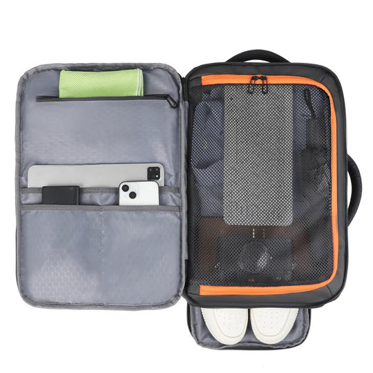 Sac à dos de voyage multifonctionnel unisexe pratique 4