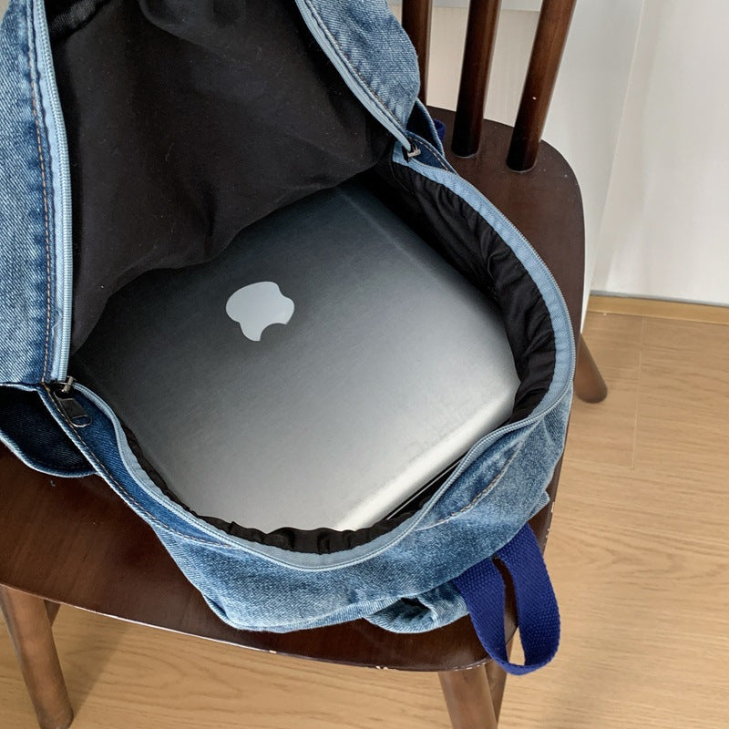 Sac à dos denim artistique pour homme et femme 4