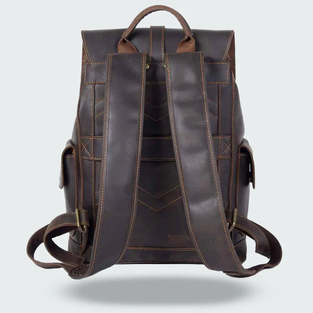 Sac à dos en cuir pour hommes vintage 1