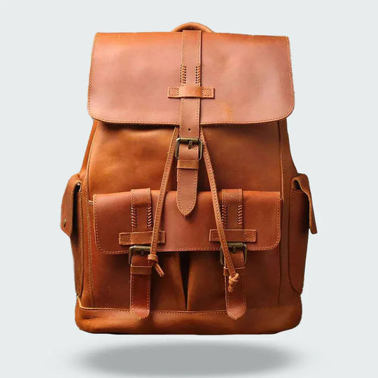 Sac à dos en cuir pour hommes vintage 5