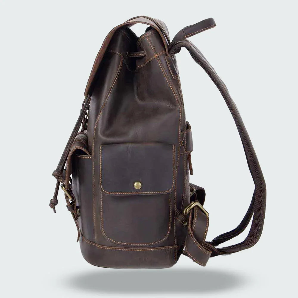Sac à dos en cuir pour hommes vintage 7