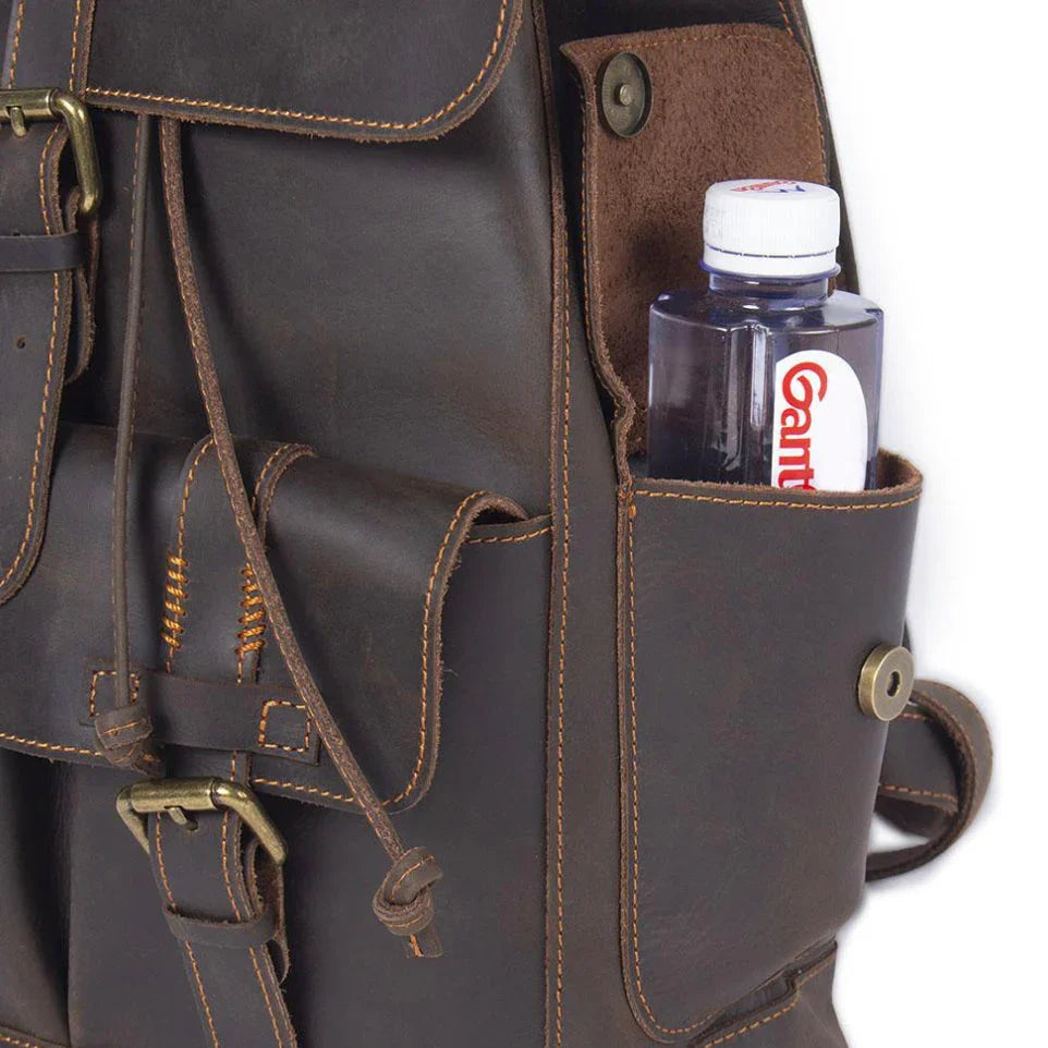 Sac à dos en cuir pour hommes vintage 8