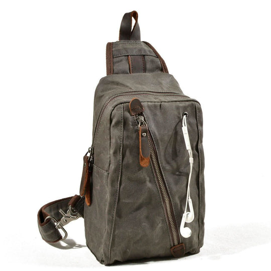 Sac à dos en toile cirée pour hommes et femmes avec plusieurs compartiments 10