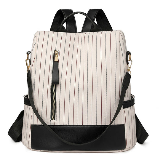 Sac à dos femme à rayures verticales moderne 0