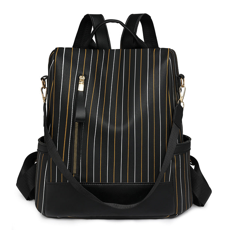 Sac à dos femme à rayures verticales moderne 1