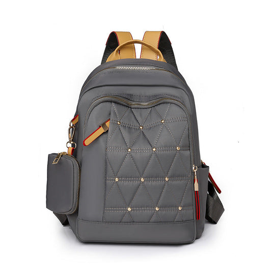 Sac à dos femme multi-poches matelassé fonctionnel 1