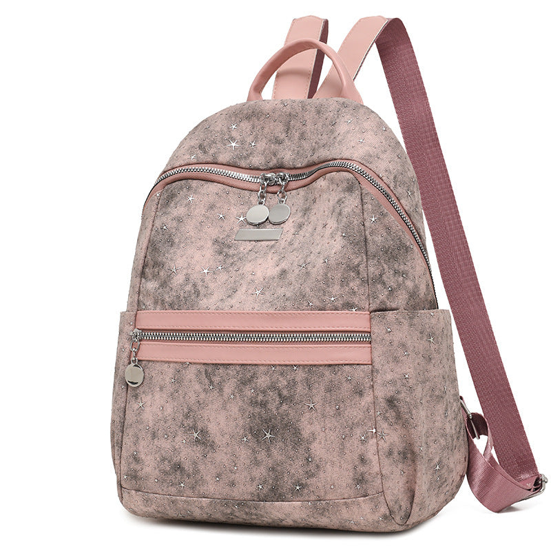 Sac à dos femme style tendance orné d'étoiles 2