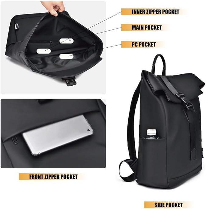 Sac à dos homme Pratique et Léger avec Port USB Intégré 4