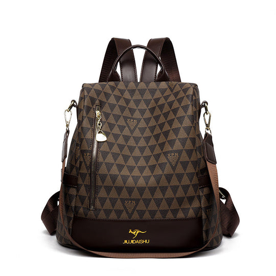 Sac à dos multi-poches au design géométrique moderne pour homme et femme 1