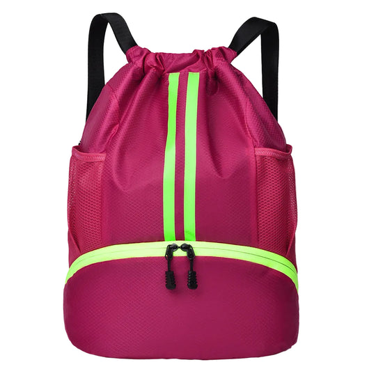 Sac à dos multifonctionnel léger avec cordon de serrage pour homme et femme 0