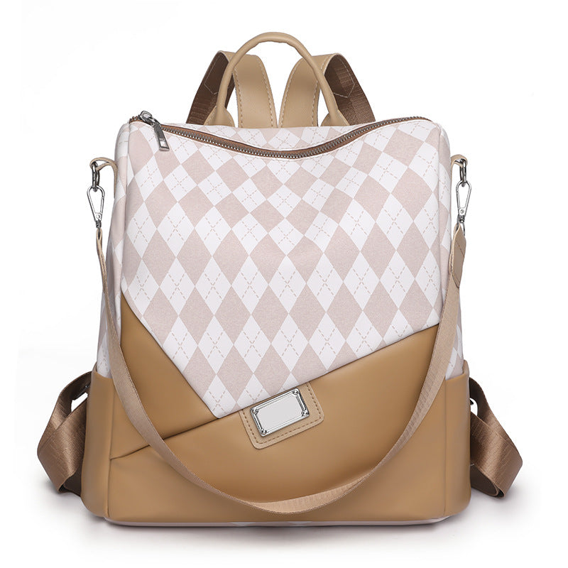 Sac à dos pour femme motif arlequin moderne 2