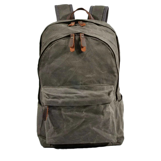 Sac à dos pour hommes en toile imperméable au style vintage 0