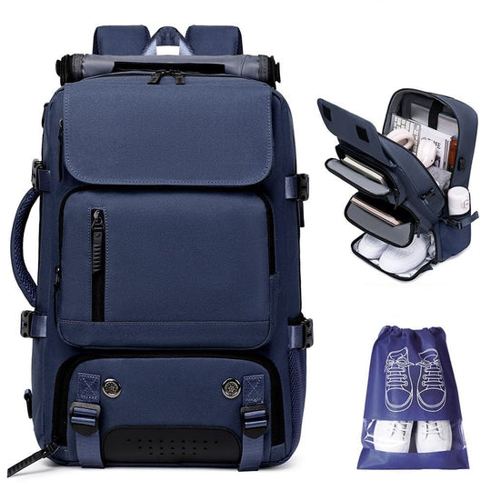 Sac à dos professionnel multifonction pour homme avec compartiment ordinateur portable intégré 0