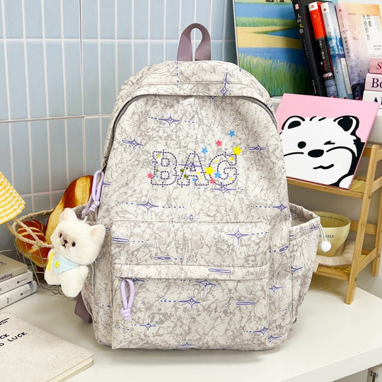 Sac à dos scolaire graphique pour femme style amusant 2