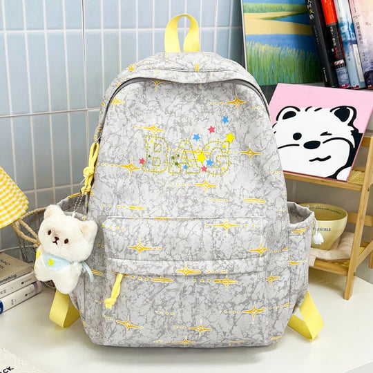 Sac à dos scolaire graphique pour femme style amusant 3