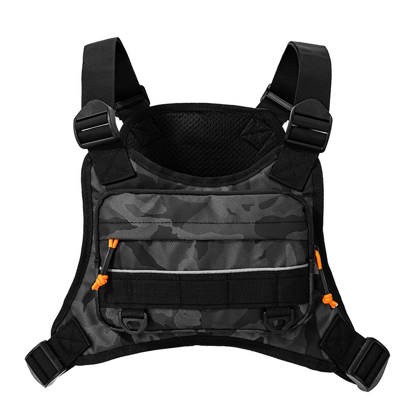Sac à dos tactique pour homme style harnais de poitrine fonctionnel 8
