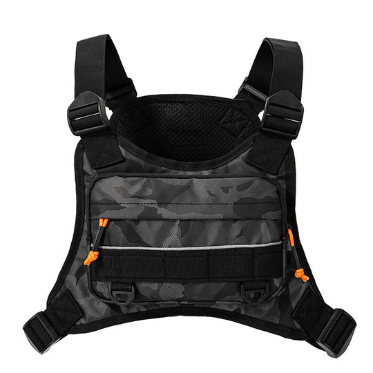 Sac à dos tactique pour homme style harnais de poitrine fonctionnel 8