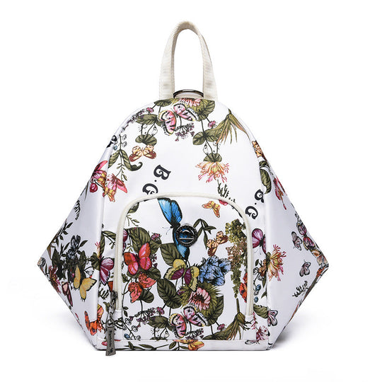 Sac à dos triangulaire motif floral pour femme 2