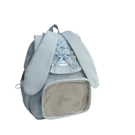 Sac à dos unisexe avec oreilles de lapin ludique 0