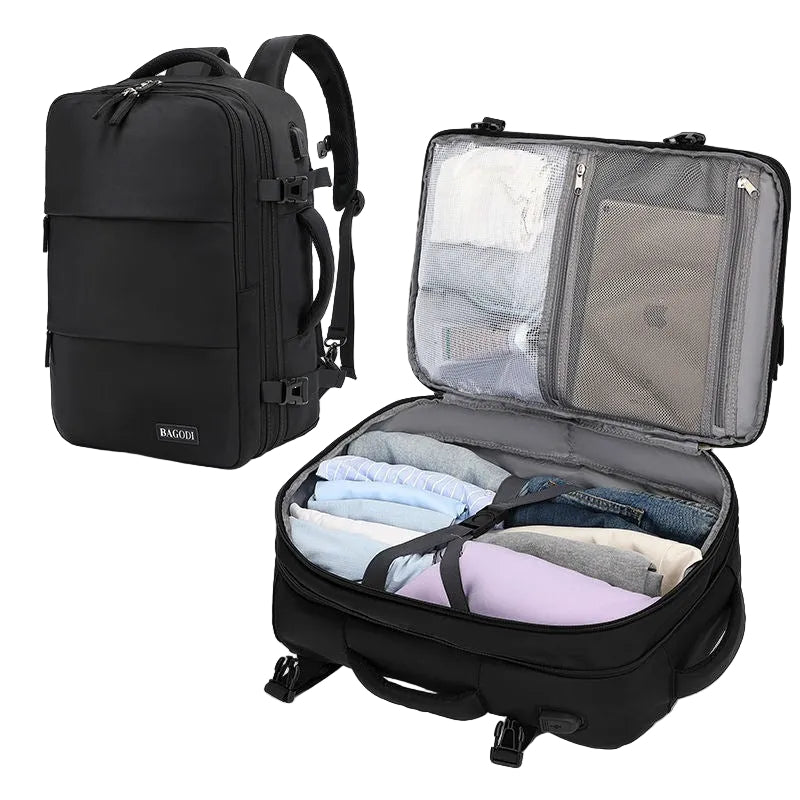 Sac à dos valise de voyage polyvalent avec organisation intelligente pour homme 0