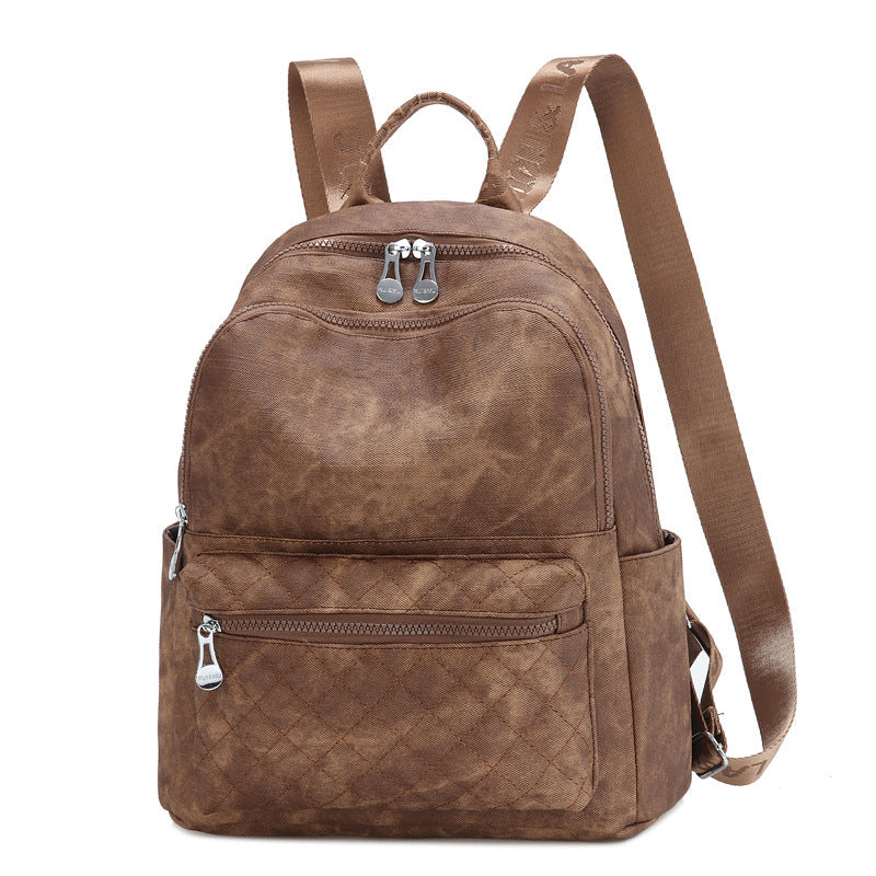 Sac à dos vintage matelassé pour femme style rétro 0