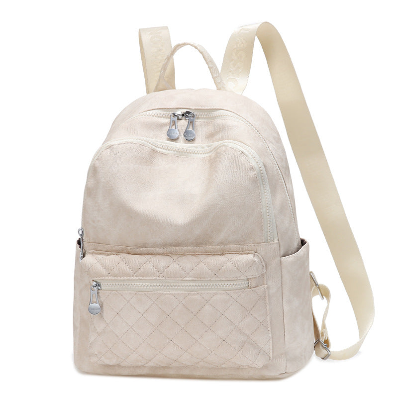 Sac à dos vintage matelassé pour femme style rétro 1