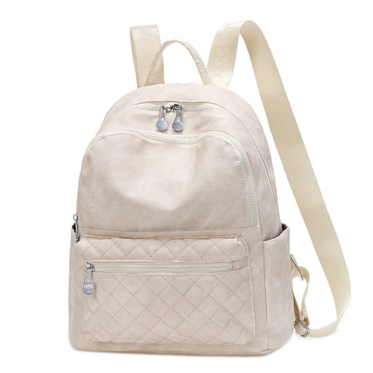 Sac à dos vintage matelassé pour femme style rétro 1