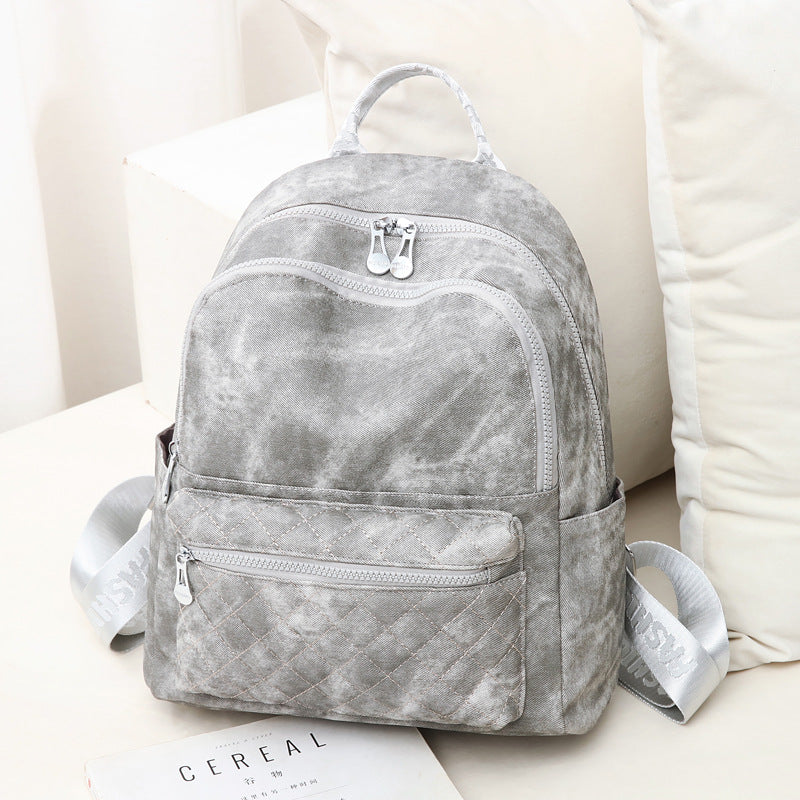 Sac à dos vintage matelassé pour femme style rétro 3