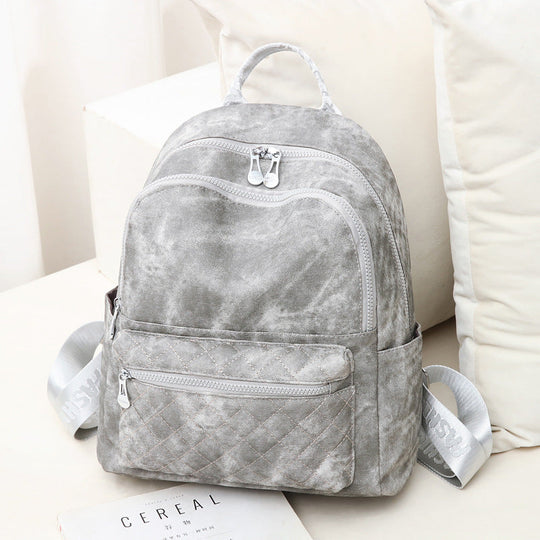 Sac à dos vintage matelassé pour femme style rétro 3