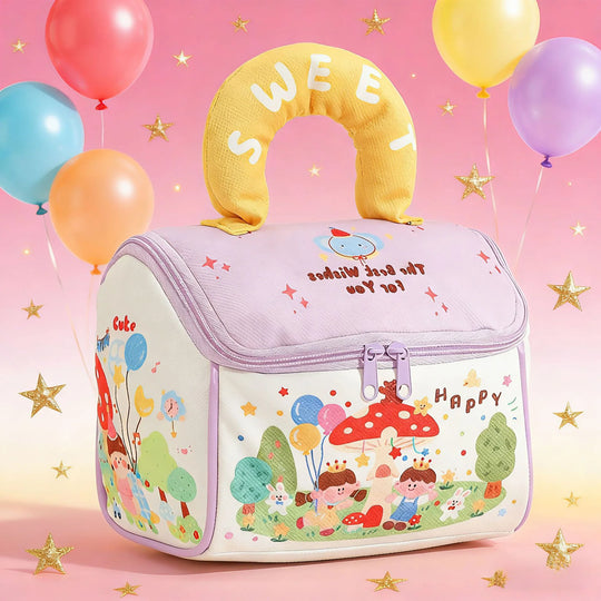 Sac à lunch isotherme enfant motif ludique 3
