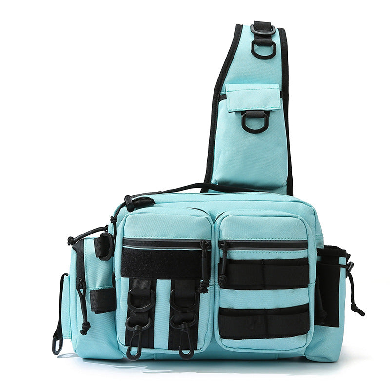 Sac bandoulière multifonction pour homme style tactique 11