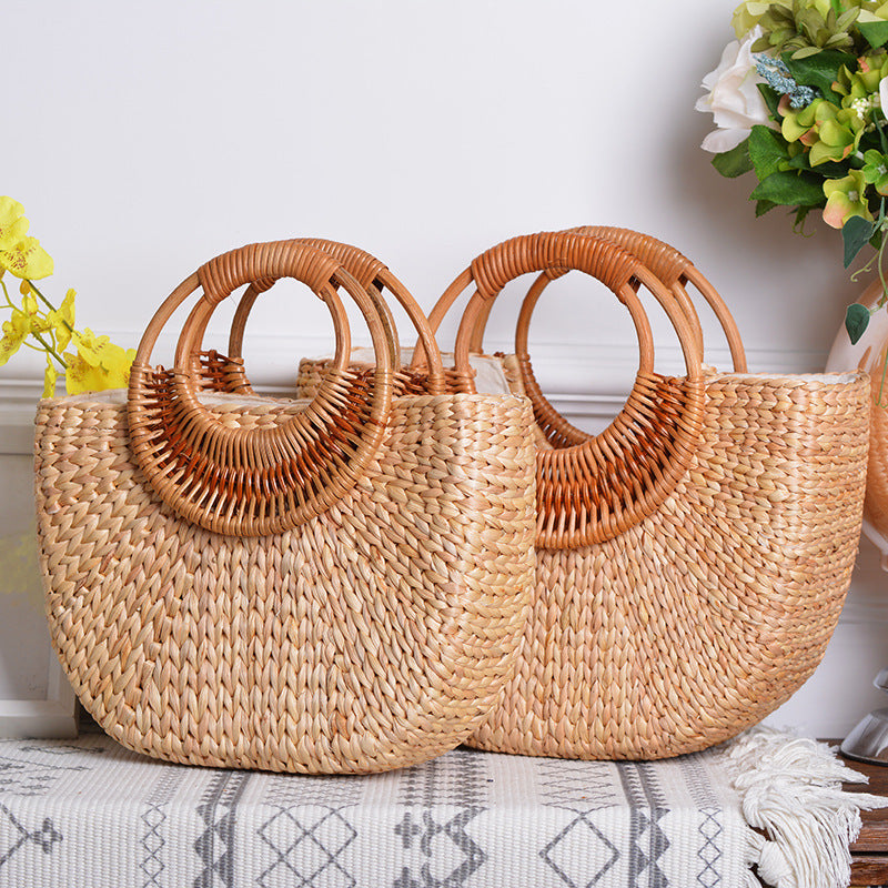 Sac de Plage Femme Artisanal avec Ansages Tressées 1