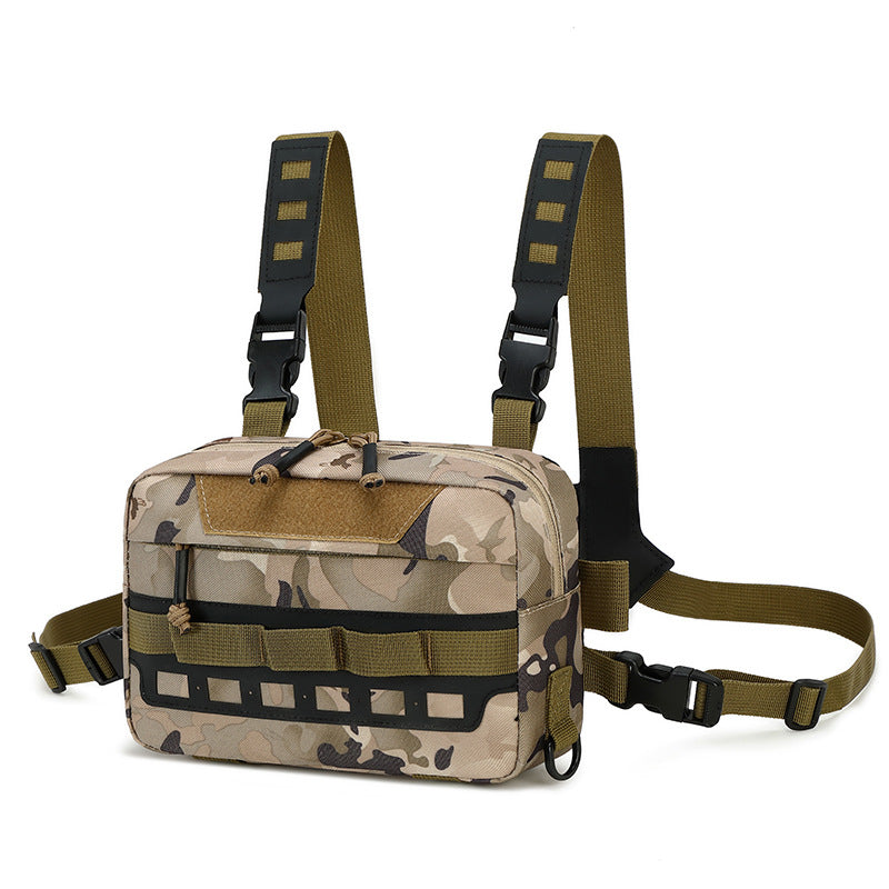 Sac de Poitrine Multifonctionnel pour Homme Style Tactique 10